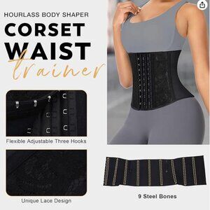 Waist Training Black Corset